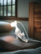 Lampada tavolo gatto led - gatto,