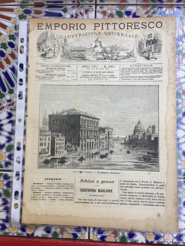 1885 venezia palazzo cornaro - venezia,