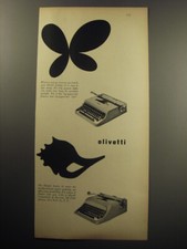 Pubblicità 1957 per macchine da scrivere Olivetti Lettera 22 e Studio 44