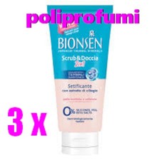 3 x Bionsen Scrub e Doccia 2in1 Gel Detergente Setificante 300 ml