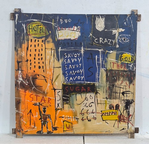 Jean michel basquiat acrilico - basquiat,