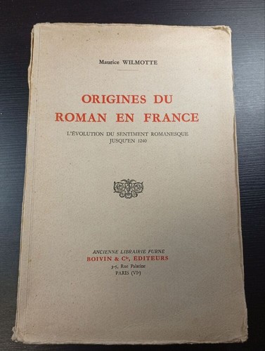 Origines roman france - roman, en