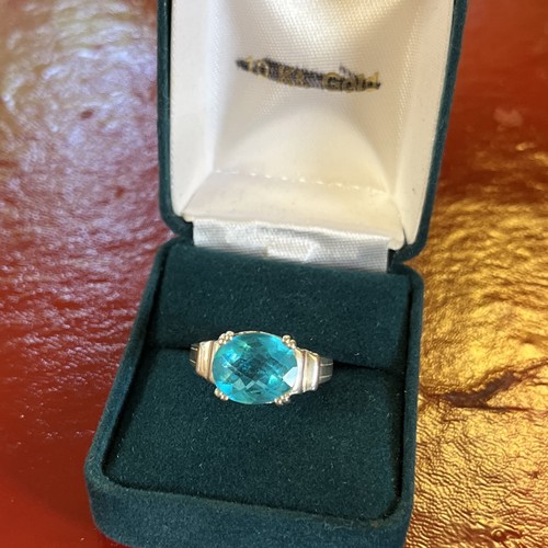 Anello topazio blu - topazio,