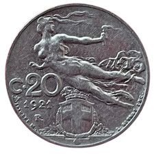 Italia 1921 R 20 Centesimi
