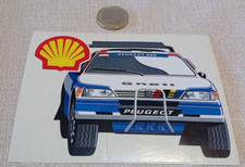Adesivo originale (0743) anni 70 80 Peugeot 405 Parigi Dakar - SHELL