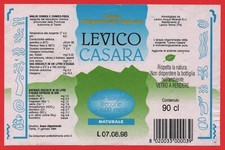 ETICHETTA ACQUA MINERALE NATURALE N°13 LEVICO CASARA LEVICO TERME TRENTO 90cl