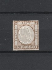 Province Napoletane 1861 1/2 gr. bistro bruno nuovo linguellato MH