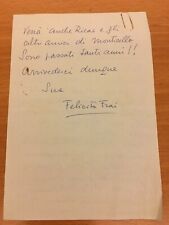 Lettera autografa di Felicita Frai