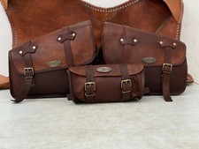 3 Pcs Borse Laterali In Pelle