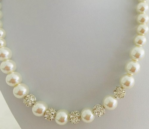 Collana perle vetro - collana, di