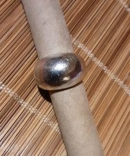 80s dome band ring silver 925