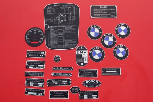 Bmw r71 set piastre ed - set, di