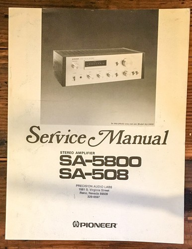 Pioneer 5800 508 - pioneer, sa-5800