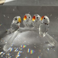 Swarovski Pappagallini su Trespolo Con Scatola