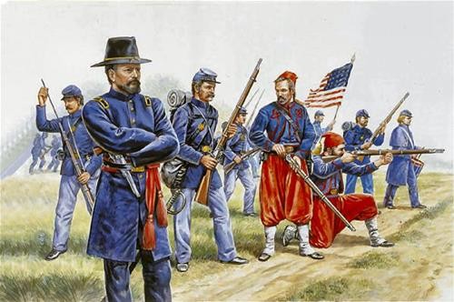 Italeri union infantry - 1:72,