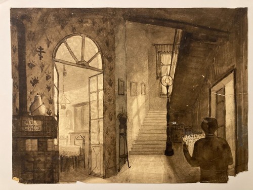 Illustrazione autore russo - autore,
