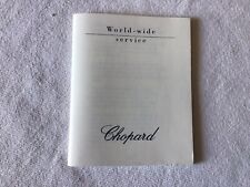 Libretto Booklet Service Chopard
