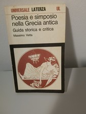 M. Vetta Poesia e simposio