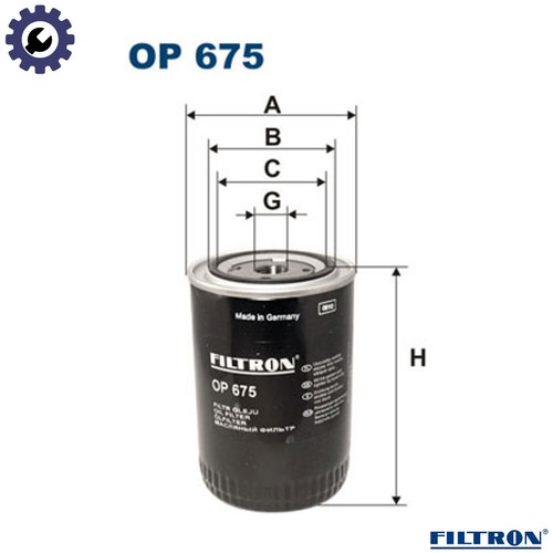 Filtro olio 675 - filtro, per