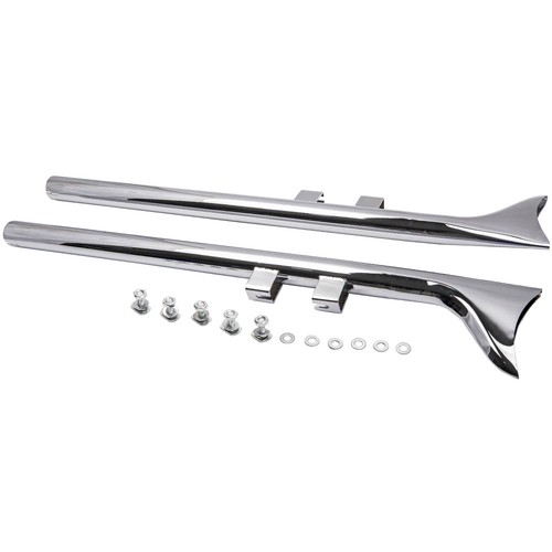 Chrome fishtail exhaust - 36",