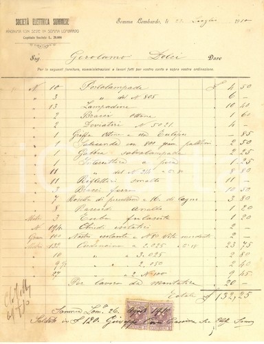 1908 somma lombardo - somma, (va)