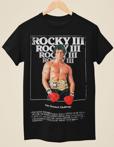 Rocky iii shirt nera - rocky, t-shirt