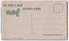 P02751 - CARTOLINA A LIBRO FRA CIELO E MARE ALL'ISOLA D'ELBA - p/nv