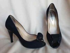 Scarpe decoltè donna EMPORIO ARMANI nero pelle scamosciata n. 36 tacco 8 cm