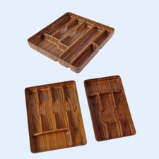 Tris portaposate Robex Caleppio vintage effetto legno scuro Made in Italy