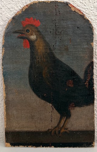 Antico dipinto olio - , pietro