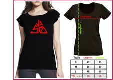 T-Shirt maglietta Donna ragazza logo Vasco Rossi Musica Cantante Italia tg SMLXL