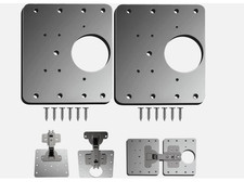 10x Piastrine Fissaggio con Viti per Cerniere Armadio Mobile Anta Porta