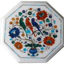 Piano Tavolo In Marmo Bianco