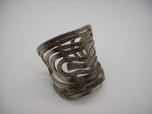 Karine sultan silvertone cuff - sultan,