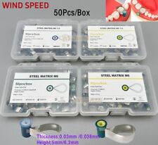 Adapt SuperCap Matrice Acciaio Dentale 50pz/Scatola Matrici Spessore 0,038mm/0,030mm