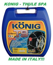 CATENE DA NEVE KONIG T9 9mm GRUPPO 45 OMOLOGATE MONTAGGIO RAPIDO R14 R15