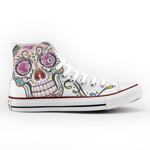 Converse alta bianca