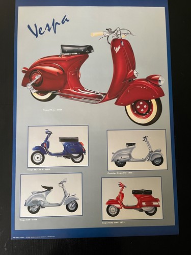 Poster vintage vespa scooter - poster,