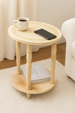 Tavolino rotondo in legno