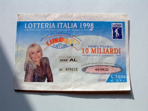 Biglietto della lotteria - biglietto,