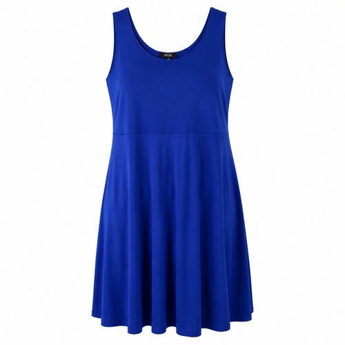 Msk maxi abito donna blu - maxi,