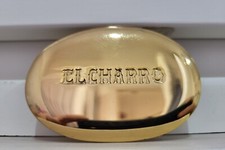 EL CHARRO Fibbia E207 Gold Oro Lucido 70 Grammi [5 cm x 7 cm) Nuova (PANINARO)