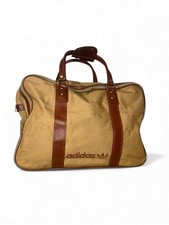 Borsa vintage Adidas anni 80 retrò in pelle unisex archivio tennis marrone Y2K