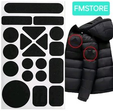 Pezzi Toppa Adesiva per Tessuti Toppe Di Riparazione in Nylon Adesive Nere 