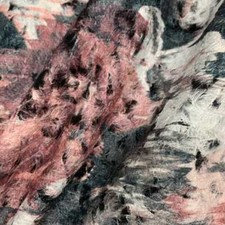 Tessuto Cappotto Lana Cotta Rosa Grigio 50 Cm 6311