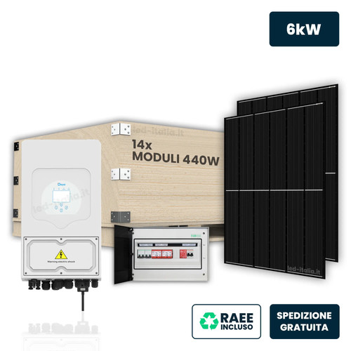 Kit fotovoltaico monofase 6kw - fotovoltaico,