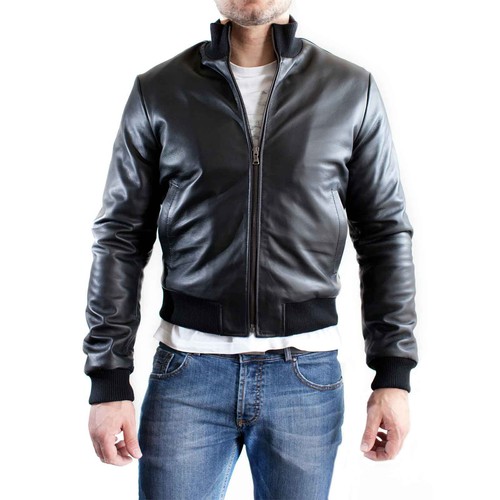 Bomber giubbotto vera pelle - in,