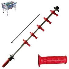 Asta completa omini rossi calcio balilla professionale Competition Roberto Sport