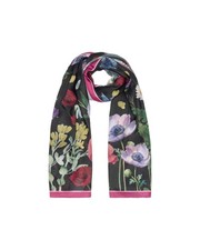 Braccialini - Foulard in tessuto poliestere effetto seta stampa floreale