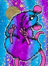 Acquerello Galaxy Opossum ACEO